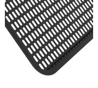 Plateau de cuisson en acier au carbone pour friteuse à air avec grille amovible pour une circulation uniforme de l'air et un drainage de l'huile - Ne passe pas au lave-vaisselle, 26 x 23 cm