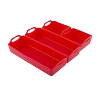 Plateau de cuisson en silicone de qualité alimentaire | Lot de 4 plateaux de cuisson en silicone - Accessoires de cuisson à la maison Ustensiles de cuisson faciles à nettoyer pour