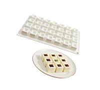 Plateau de cuisson en silicone, moules à gâteaux, moules à dessert de forme carrée, parfaits pour les gâteaux faits à la main, biscuits et bonbons, lavables lave-vaisselle, moules de cuisson en
