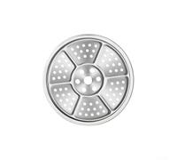 Plateau de cuisson vapeur en acier inoxydable 304 avec trous de chauffage uniformes, grille de cuisson à la vapeur ronde pour autocuiseurs, marmites et poêles, diamètre de 15 à 39 cm (19,7 cm)