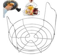 Plateau de cuisson vapeur en acier inoxydable - Poêle multifonction pour réchauffage des aliments et grille de cuisson à la vapeur pour casseroles, idéal pour le refroidissement et la cuisson des