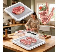 Plateau de décongélation électrique Rechargeable, Tapis De Décongélation Rapide, for Faire Fondre Et Décongeler La Viande Congelée