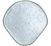 Plateau de décoration au look antique en métal, aspect zinc avec décoration de perles dorées, polyvalent, 39,5cm