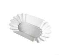 Plateau de dégustation et de pesée de grains de café pour haricots verts, plate-forme de précision avec matériau PP, design facile à nettoyer pour rôtir et tasses (blanc)