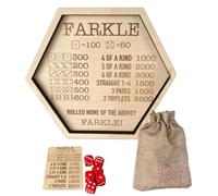 Plateau de dés à rouler, plateau à dés, jeu classique de dés en bois avec 6 dés, plateau de jeu de dés pour améliorer les compétences mathématiques, plateau de jeu de d