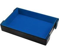 Plateau de Dés Magnétique Piste de Dés Pliable Rectangulaire Dice Tray pour DND RPG Jeux de Table,Bleu Royal