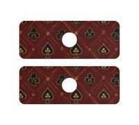 Plateau de diatomée autour du robinet pour évier de cuisine à séchage rapide 2 tapis de séchage pour salle de bain, cuisine, salle de bain, 35,6 cm, 17,8 x 12,7 cm, 10,2 cm, style gothique, bordeaux