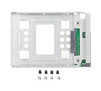 Plateau de Disque Dur, Adaptateur SSD 2,5 Pouces vers Disque Dur SATA 3,5 Pouces, métal argenté échangeable à Chaud avec Une Bonne Dissipation Thermique, Plateau de Disque Dur