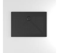 PLATEAU DE DOUCHE 70X100 EN CÉRAMIQUE NOIRE DELFINO