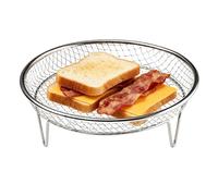 Plateau De Friteuse À Air Pour Four Support rond empilable de cuisson et | Panier Grille Pour Friteuse À Air Avec Pieds Cuisine domestique, restaurant, friture de snacks, cuisson des pâtisse