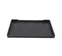 Plateau de Fruits Moderne Plateau en Plastique rectangulaire Minimaliste Moderne avec Un Fond antidérapant pour la Salle de réception de Cuisine à la Maison (Negro)