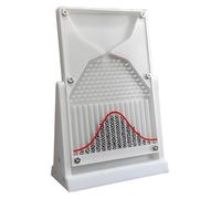 Plateau De Galton Bureau, Dalton/Galton 12X18Cm, Modèle Démonstration Probabilités Avec Courbe En Cloche, Outil Laboratoire For L'enseignement La Distribution Aléatoire Et Des Lois Statistiques(White)