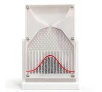 Plateau de Galton pour Expériences de Physique Avec Courbe 18 x 12 cm, Modèle Mathématique De Distribution Normale Avec 1300 Billes Métalliques pour l'enseignement et la Démonstration(A)