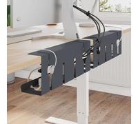 Plateau de gestion de câbles sous le bureau 2 pcs Acier Organisateur vidaXL vida