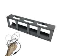 Plateau de gestion des câbles - Gestion des câbles sur le bureau | Organisateur de boîte de gestion des câbles | Organisateur de fil horizontal pour une utilisation à la maison et au bureau | Support