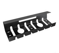 Plateau de gestion des câbles sous le bureau, 40 x 10,5 x 8 cm, panier de rangement en fil d'acier avec ventilation pour bureau, maison, bureau, contrôle de l'enchevêtrement, noir