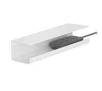 Plateau de Gestion des câbles sous Le Bureau, Organisateur de Fils, réduit l'encombrement, Organisateur de multiprise sans poinçon pour Le Bureau et la Maison (White)