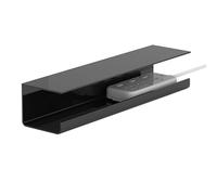 Plateau de Gestion des câbles sous Le Bureau, Organisateur de Fils, réduit l'encombrement, Organisateur de multiprise sans poinçon pour Le Bureau et la Maison (Black)