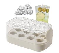 Plateau de glace, plateaux de blocs de glace pour congélateur | Communiqué de presse du couvercle à l'épreuve des fuites avec un moule à glace de stockage | Économie d'espace lavable 8 grilles Coube c