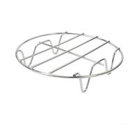 Plateau de grille pour friteuse à air comprimé - En acier inoxydable - Pour cuire à la vapeur du poisson, du poulet et d'autres aliments - Convient pour une utilisation familiale et extérieure - 15,2