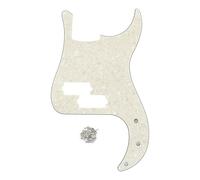 Plateau de guitare électrique Fleor avec vis de montage pour un remplacement de précision 4 ply, aged pearl