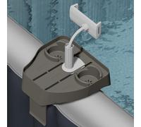 Plateau De Jacuz-zi Réglable, Support De Tasse De Piscine À Clipser, Support De Téléphone, Plateau De Spa, Table D'appoint À Boisson Non Glissante pour Piscines Gonflables/Spas Caddy