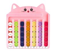 Plateau de jeu assorti - Jouet mignon pour chat - Puzzle de reconnaissance des couleurs - Défi éducatif interactif amusant avec mise au point oculaire pour les groupes de jeux pour les tout-petits