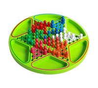 Plateau De Jeu De Dames | Jouets D'Échecs Éducatifs De Forme Hexagonale pour Bureau - Jeu D'Échecs en Bois avec des Perles Colorées,pour Famille Rassemblement Activité Sociale Voyage École Maison