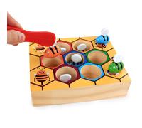 Plateau de jeu de ruche pour enfants, jouets Montessori, Clip de Cognition en couleur, jouet de petite abeille, apprentissage en bois, jeux éducatifs
