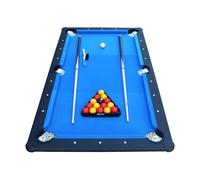 SOKKER - Billard Américain avec Accessoires - Version Plateau Nomade Compacte, Transport & Installation Facile (Bleu, M)