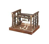 Trixie Aire De Jeu Pour Perroquets Et Canaris 35x29x25cm En Bois D'Écorce