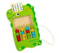 Plateau de Labyrinthe Magnétique - Jeu de Puzzle en Bois Dinosaure - Jeu Éducatif Motricité Fine, Activités d'apprentissage Maternelle Crèche École