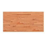 Plateau de lavabo en bois de hêtre massif - 100 x 50 x 4 cm - Imperméable - Résistant aux rayures - Découpable - Pour salle de bain, cuisine, établi, comptoir, bricolage, île de cuisine