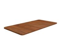 Plateau de lavabo en chêne massif marron foncé - 80 x 40 x 1,5 cm - Imperméable - Résistant à la chaleur - Résistant aux rayures - Pour salle de bain, bureau, établi, bricolage