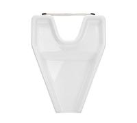 Plateau de lavage de cheveux portable, rinçage du shampoing, bassin de repos, conception ergonomique pour personnes âgées handicapées, femmes enceintes, utilisation en salon à (Blanche)
