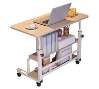 Plateau de lit à roulettes polyvalent - Bureau multi-couches adapté aux fauteuils roulants pour manger, prier et prendre soin - Idéal pour les personnes âgées et les personnes handicapées