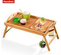 Plateau de lit en bambou avec pieds pliables Utah Pratique, élégant et durable