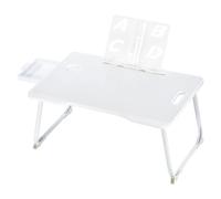 Plateau de lit pliable et portable réglable - Bureau multifonction pour ordinateur portable avec porte-gobelet et support de livre pour petit déjeuner, canapé, canapé et sol - Parfait pour la maison