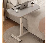 Plateau de lit réglable, table d'appoint avec roulettes, plateau de table de lit pour manger et ordinateur portable, tables de lit d'hôpital, table de chevet moderne, table d'appoint mobile pour