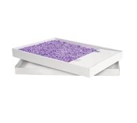 Plateau de litière de Cristaux jetable PetSafe ScoopFree - Parfum Lavande - Bac jetable - avec Protection Anti-Fuite et Une litière à Faible Empreinte - Absorbe Les odeurs au Contact, 1 Plateau
