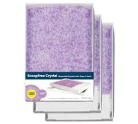 Plateau de litière de Cristaux jetable PetSafe ScoopFree - Parfum Lavande - Bac jetable - avec Protection Anti-Fuite et Une litière à Faible Empreinte - Absorbe Les odeurs au Contact, Lot de 3