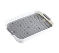 Plateau de litière de Lapin 2 Niveaux Litter Box Plastic Rectangular Bunny Pet Toilet 9.7x14.4x2 '' Plateau Cochon d'Inde
