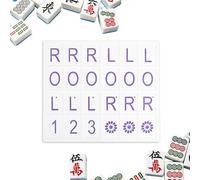 Plateau De Mahjong Solo - Ensemble D'entraînement De Tuiles De 18,5 Cm, Mini Entraîneur De Mahjong Portable, Plateau De Jeu Imprimé 3D Avec Disposition De Développement Des Compétences | Outil D'appre