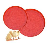 Plateau de Mangeoire pour Volaille | 2 Pièces Plateau de Nourriture pour Volaille | Bol Portable Jardin Extérieur Ferme Poulailler Enclos | Jardin Poulailler Ferme Enclos Cour Grange