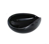 Plateau de mesure compact en acier inoxydable pour grains de café - 10 x 7 x 3,5 cm - Double usage pour haricots, épices, cuisine, expresso, baristas (noir)