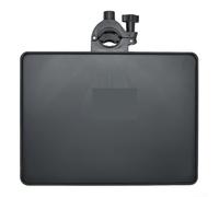 Plateau de microphone avec pince de support de téléphone, étagère réglable pour carte son pour streaming en direct et enregistrement, support d'accessoires en plastique pour médiators et capodastre