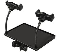 Plateau de Microphone Noir en Plastique à Pince, Montable