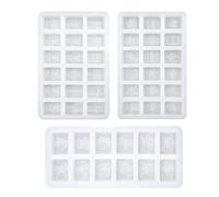 Plateau de moulage de Mahjong en silicone - 27,5 x 12 cm, modèle de création flexible et durable, créateur de motifs pierre gypse plâtre savon bougie résine ornement décoration artisanat forme dé