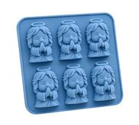 Plateau de moule à chocolat et gelée en silicone, moule 3D à 6 cavités pour la préparation décorative de glaces et de boissons, 15 x 12 cm, gelée de chocolat, boisson de fête, cuisine