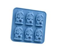 Plateau de moule à dessert en silicone réutilisable, moule 3D à 6 cavités pour glace décorative, gelée, chocolat et préparation de boissons à la maison, gelée de chocolat, boisson de fête, cuisine
